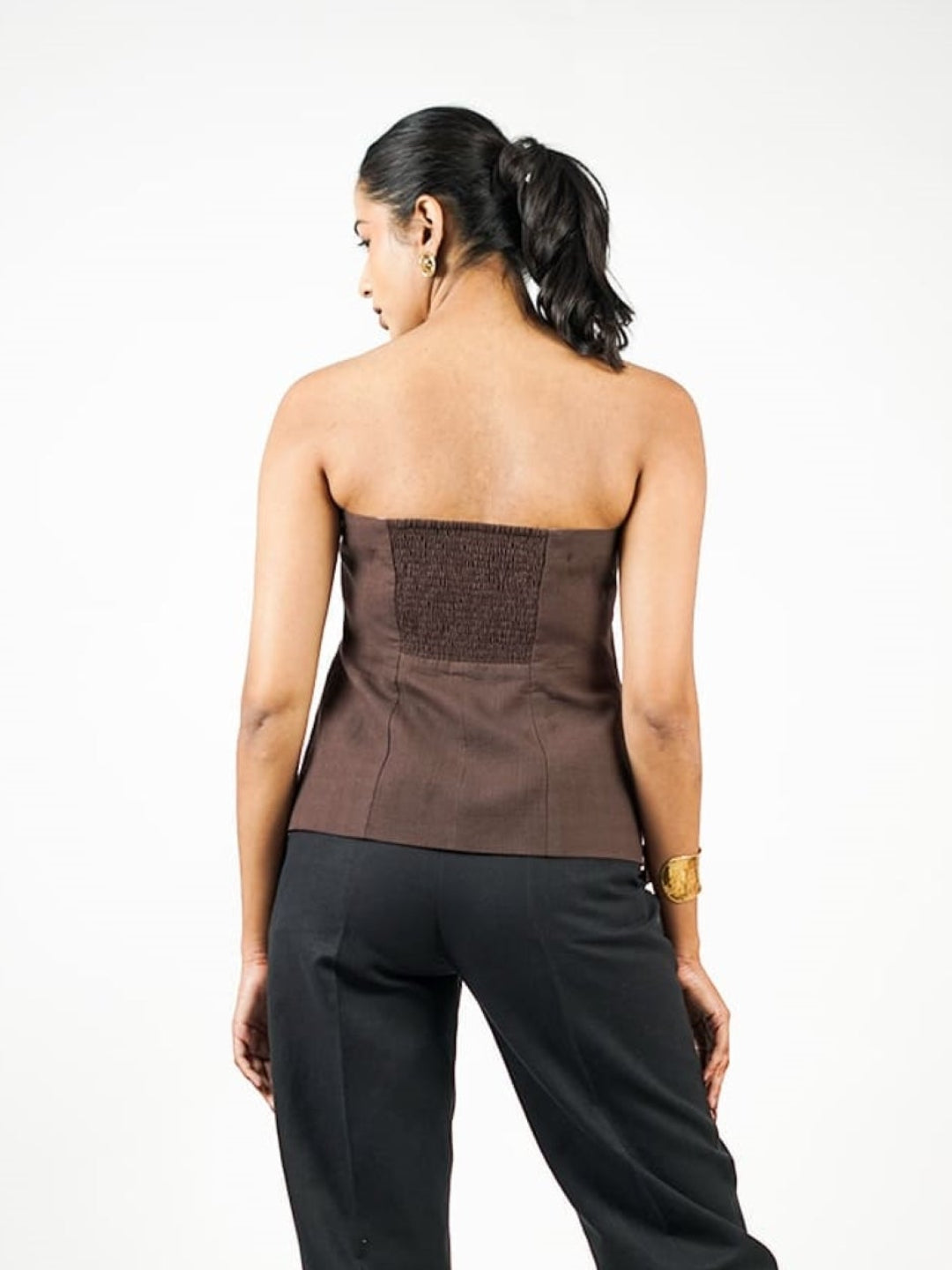 08 khadi strapless top brown back