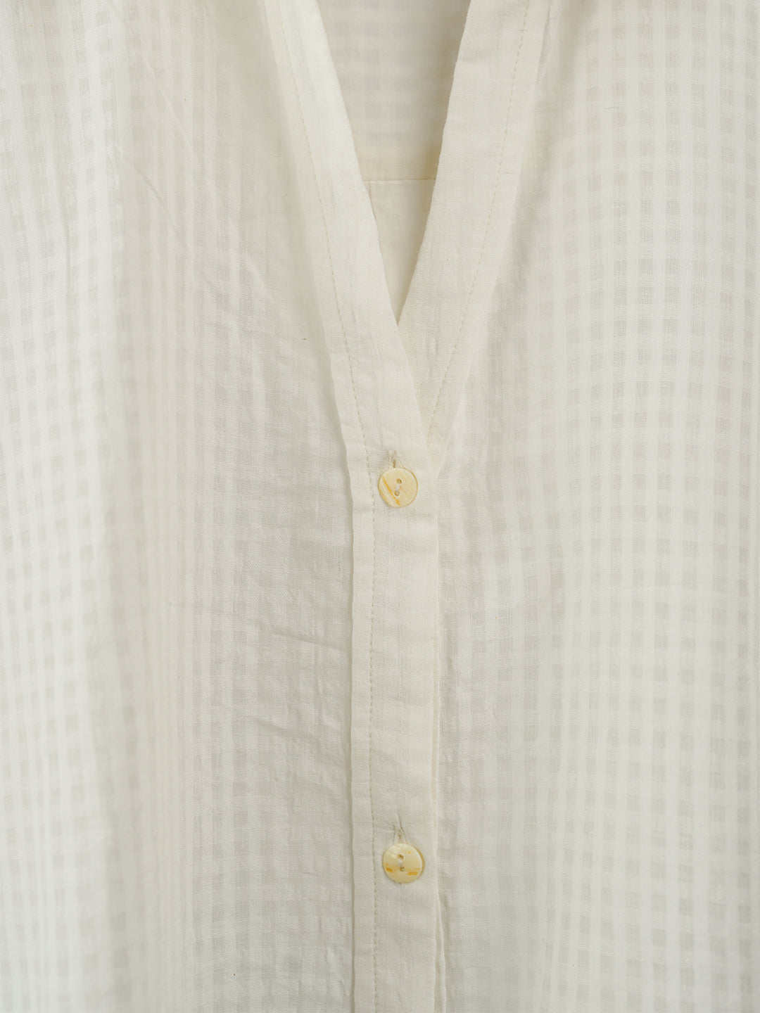 Orchid Cotton Khadi Self Checks Oversized Shirt