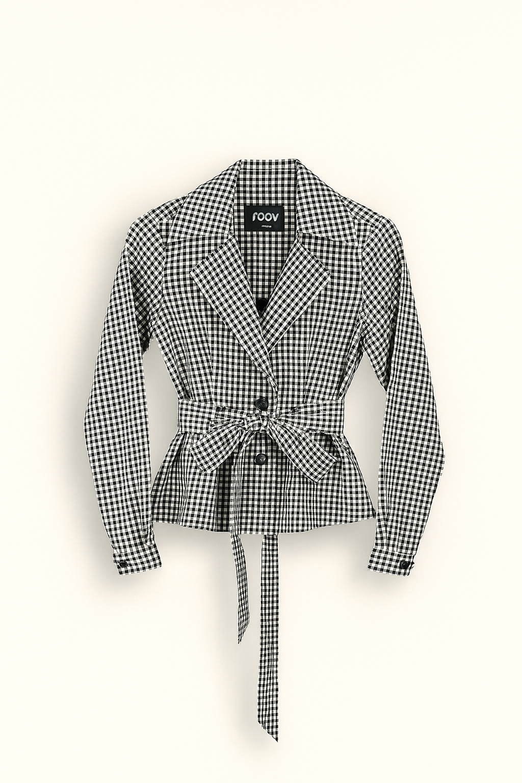 Lotus Cotton Khadi Oversized Tie up Blazer