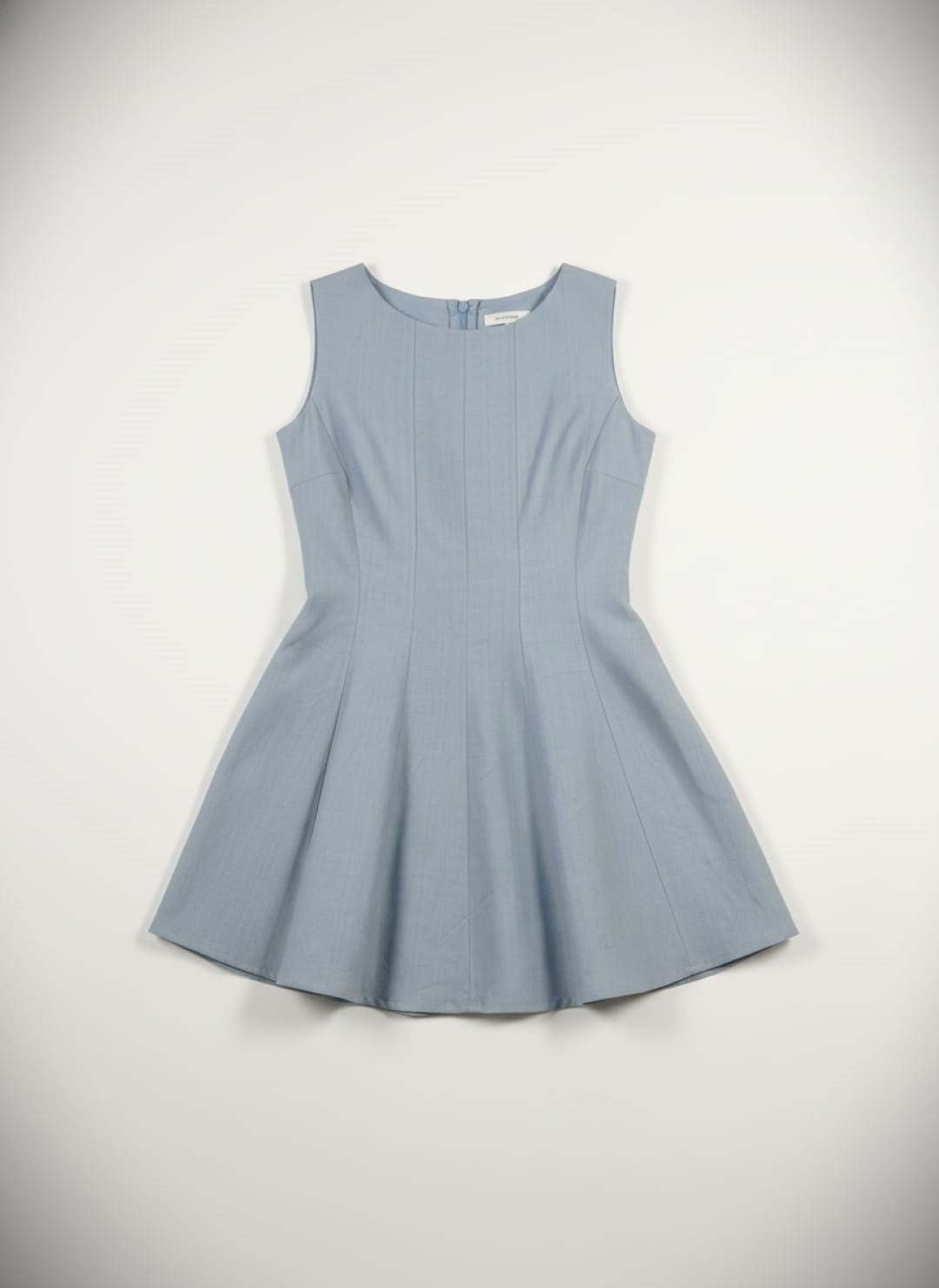 fit & flare khadi short dress grey flatlay